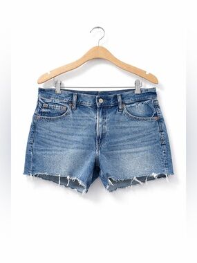 GAP High Rise Denim Shorts Cutoff Distressed Blue Jean Shorts